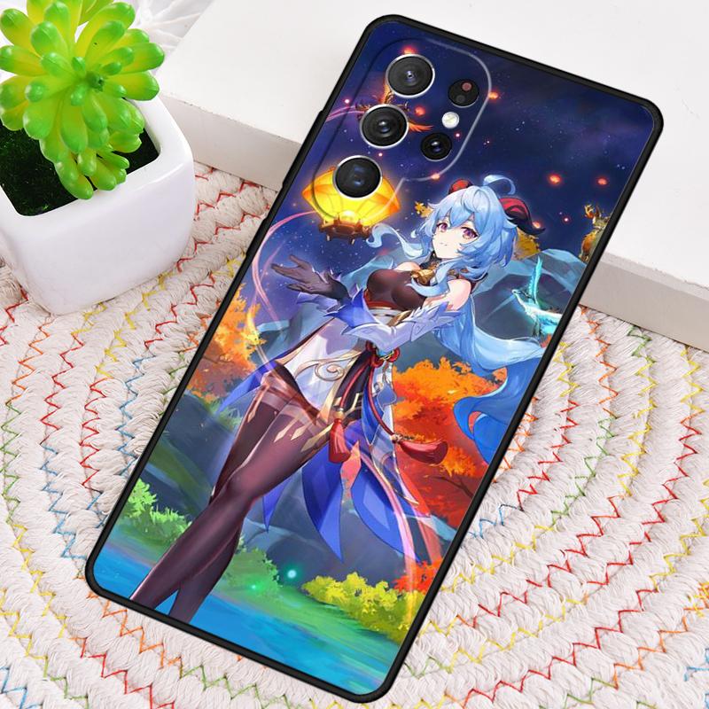 Genshin Impact Ganyu Silicone Phone Case For Samsung Galaxy note 10 pro S26 S25 S24 S23 S22 S21 Plus S25Ultra Capa Cover