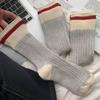 Fashion Pure Cotton Middle Tube Socks Thickened Keep Warm Winter Socks Thick Needle Snow Boot Socks Men and Women