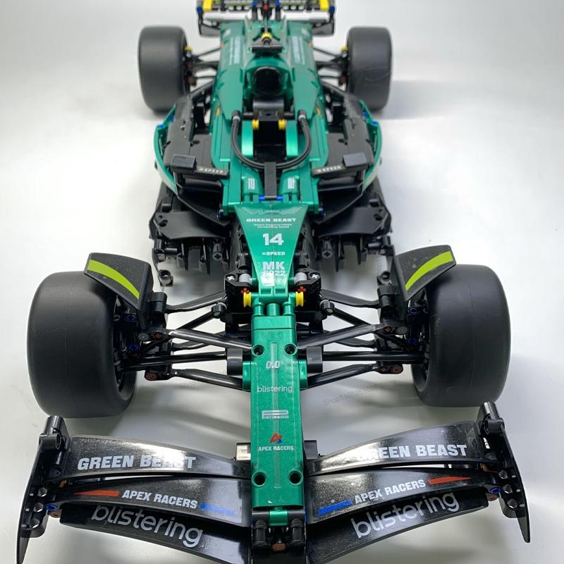 MK6022 1912 יחידות 1:8 לבני בניין חדשות טכניק מרטין ארמקו AMR25 MOC מכונית F1 דגם להרכבה עצמית סט צעצועים מתנות לבנים ילדים