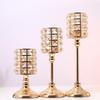 1pcs Exquisite Nordic Candlestick Ornaments Gold Crystal Candlestick Table Candle Holder for Home Ch