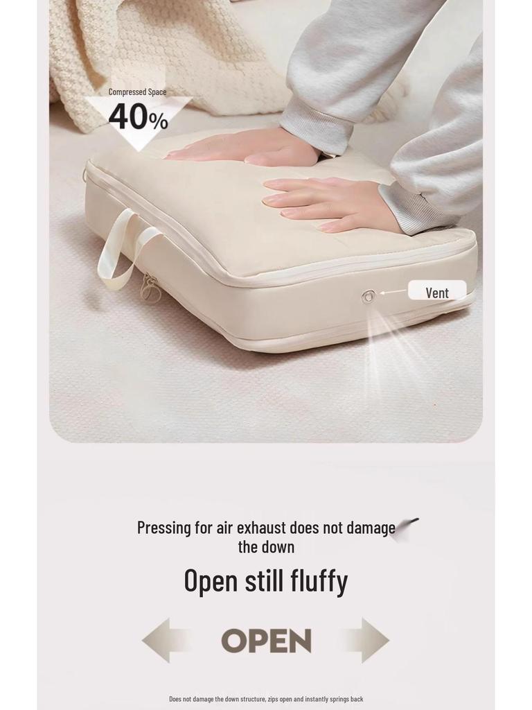 Compressible Down Jacket & Quilt Storage Bag Set - 4-Piece for Clothes and Suitcase