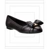 Varina Leather Flat Black