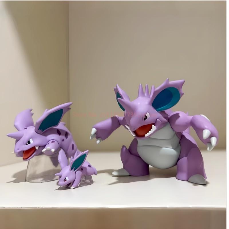 Bkm Nidoking Nidoqueen Cute Anime 1/20 Nidoking  Figure Pvc Statue Collection Room Decoration Model Custom  Birthday Gifts Toys