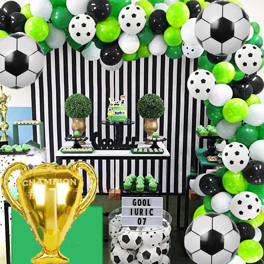 Award-winning Football Championship Sports-themed Aluminum Film Balloons Set for Children's Birthday Party Decoration and Arrangement