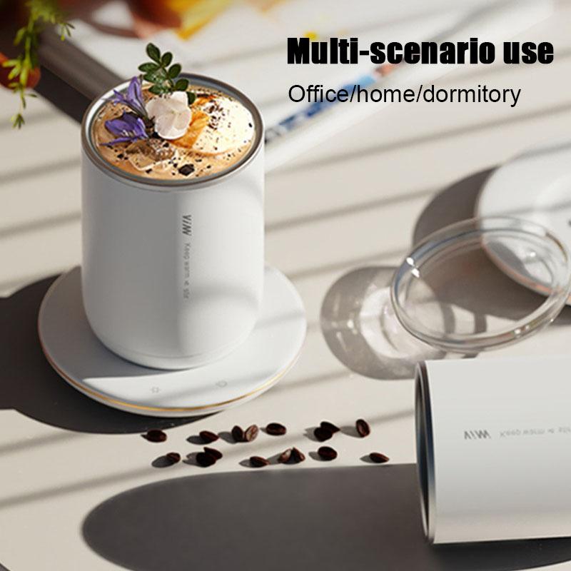 Automatic Stirring Cup Can Be Heated Stainless Steel Warm Water Cup Constant Temperature 55 Degrees Double-layer Cup Body Electric Stirring Cup