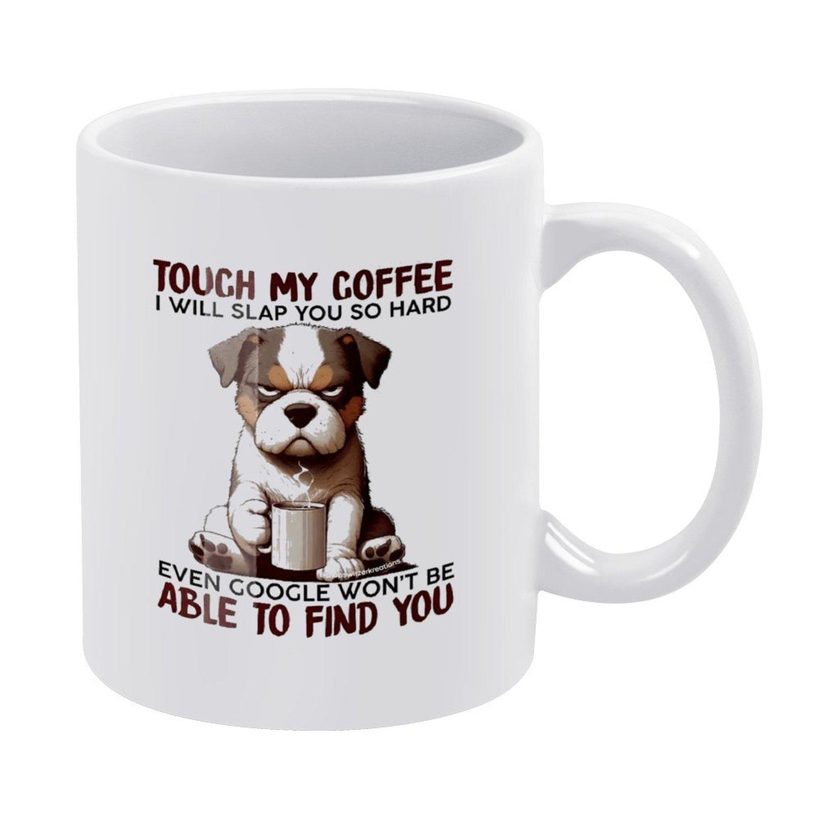 

1 шт. белая кружка 11 унций, юмористическое искусство с двусторонней печатью, современное простое ощущение, прочная керамическая чашка, отличная повседневная посуда для напитков белый