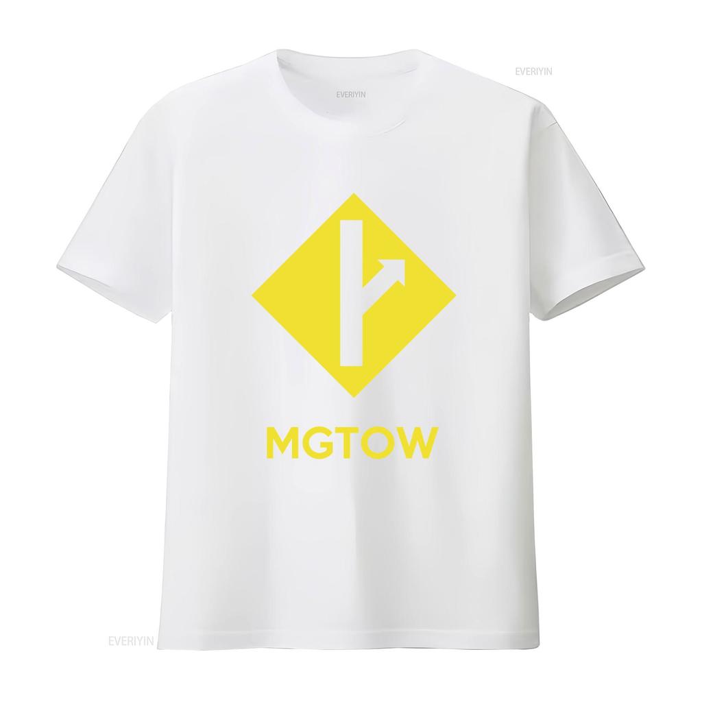 Mgtow Men Going Their Own Way Yellow Sign Arrow T Shirt Vintage Washed Casual Fashion Comfortable Homme Graphic Versatile