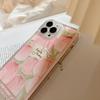 Small Fresh Tulip 13 Suitable for Apple 16 Promax Mobile Phone Case Iphone17 Transparent 12 Anti Fall XR Women 14
