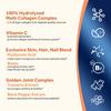 Complex Collagen Capsules Containing Hyaluronic Acid and Biotin Are All-natural and Support Skin Health.