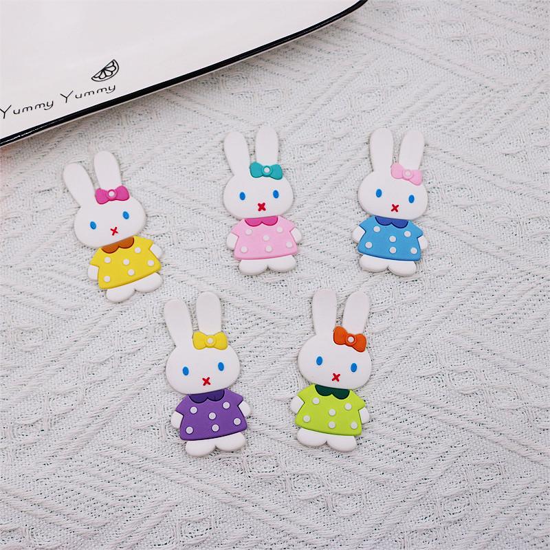 Cartoon Rabbit PVC Soft Rubber Patch for DIY Accessories