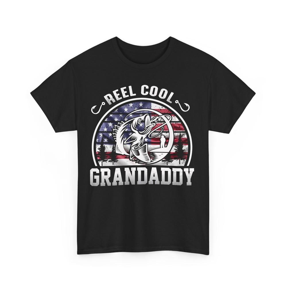 Reel Cool Granddaddy T-Shirt - Patriotic Fishing Design Unisex T-Shirt S