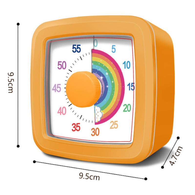 Square Student Timer Learning Reminder Alarm Clock Time Management Desktop Rainbow Countdown Portable Timer