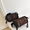 Trendy And Chic Leopard Pattern Cylindrical Pillow Bag For Children Fashion