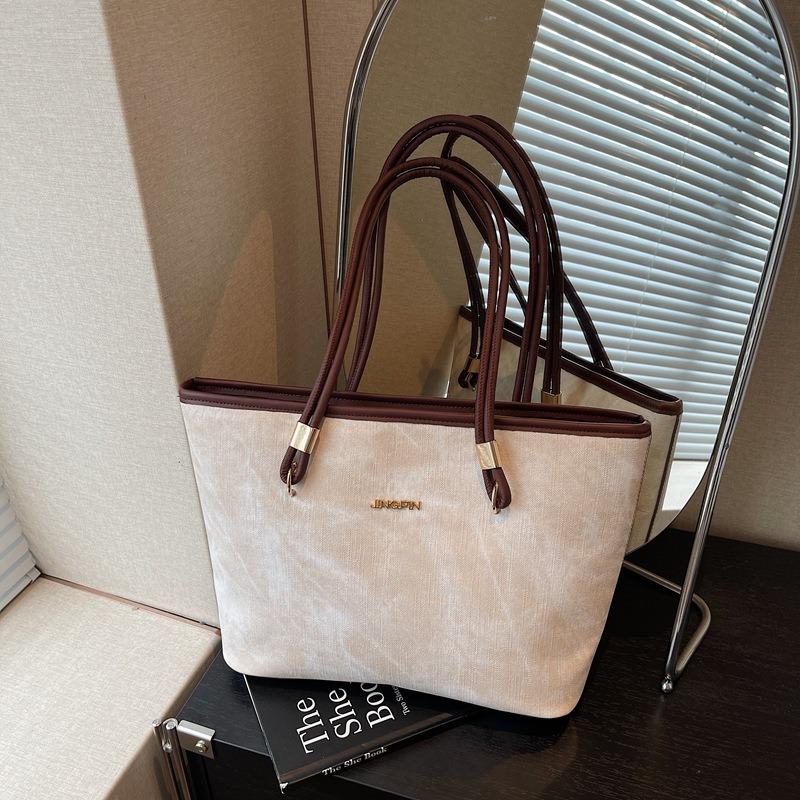 

Сумка премиум-класса через плечо, большая, женская, новая, модная, вместительная, для работы бежевый