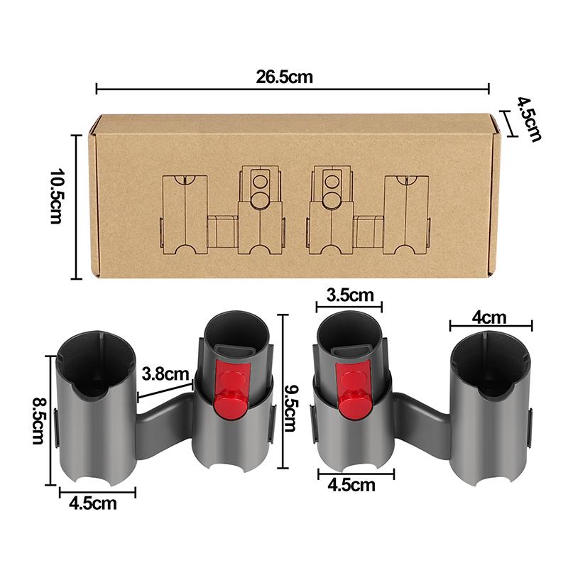 Vacuum Cleaner Accessories Wall-Mounted Storage Bracket - Brush Head & Nozzle Holder Organizer For V7/V8/V10/V11/V15