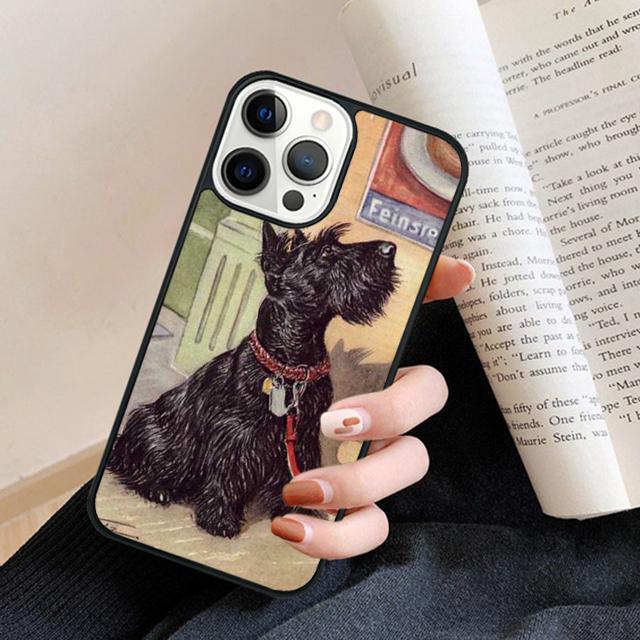 

Black Scottish Terrier Dog Puppy phone Case Cover For iPhone 17 Air 16 15 14 Plus for apple 16 11 12 13 Pro Max iPhone 13