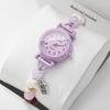 Fashion Beads Strap Women Wristwatches Arabic Dial Quartz Watch for Girls Students Clock Gift Relogio Feminino (Without Box)