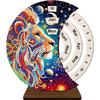 DIY Diamond Art Painting Kit Unique Wooden Rotating Calendar Manually Changing Date Calendar for Home and Office Decoration