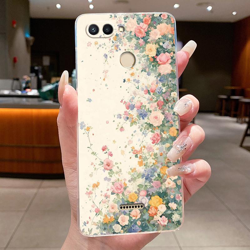 For Xiaomi redmi 6 6A 5A 4A 4X Case Clear Luxury Fashion Butterfly Flower TPU Soft Silicone Casing Cover Transparent Phone Case