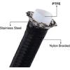 Car Fuel Hose Oil Gas Cooler Hose 10FT PTFE E85 Fuel Line AN4 AN6 NA8 AN10 Line Pipe Tube