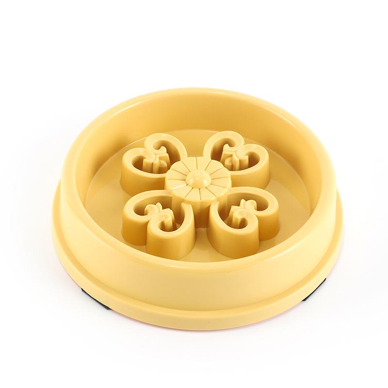 Anti-Choking Slow Feeder Bowl for Cats & Medium Dogs - Imitation Window Lattice Design Pet Bowl