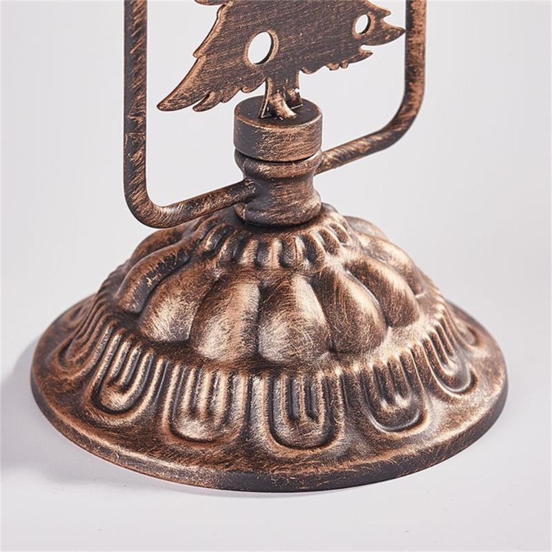 Set of 3 Stylish Metal Candle Stand with Seasonal Design Iron Texture Perfect for Indoor Outdoor Christmas Celebration
