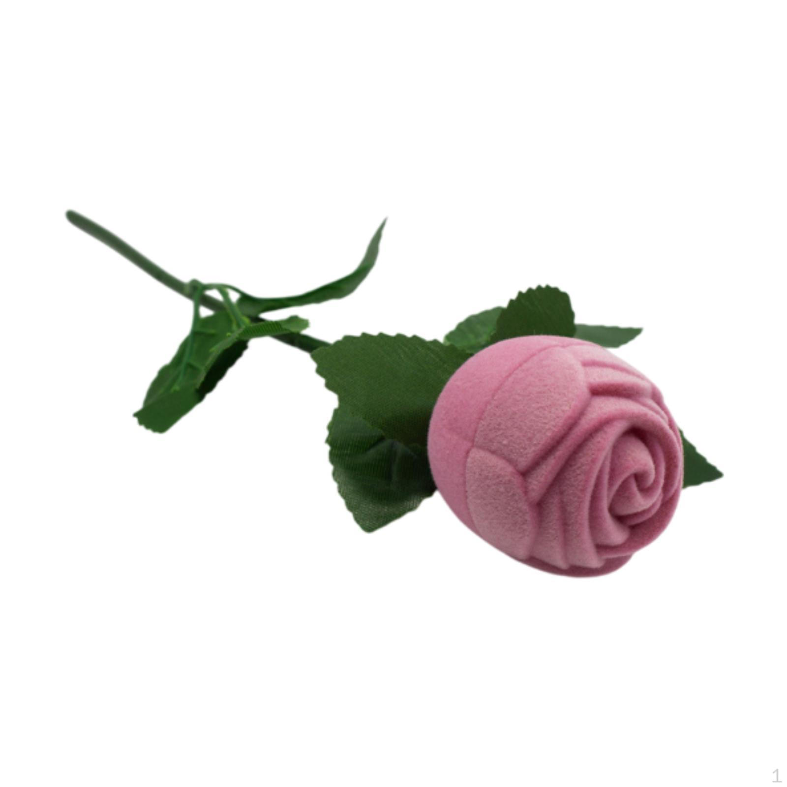 

Коробка для колец в форме розы, витрина для хранения помолвочных украшений, чехол для предложения ко Дню святого Валентина