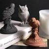 Halloween Gothic Style Raven Silicone mold Candle Holder Craft Tabletop Ornament Halloween Candle Holder Candle Holders Decor f
