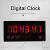Digitale extragroße große LED-Wand-Schreibtisch-Dekoruhr mit Kalendertemperatur 12/24 Stunden
