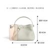 New woven cowhide women's bags, genuine leather bucket bags 2025 new textured and fashionable commuter portable messenger bags