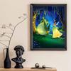 Diamond Mosaic Colorful Diamond Painting The Princess and The Crocodile Full Round Embroidery Cartoon Creative Hobbies Wall Decor