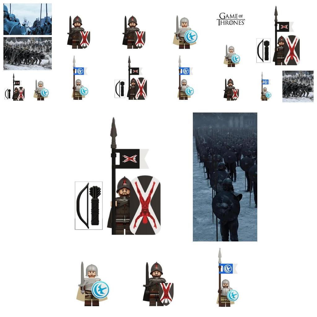 Kt1073 Game Of Thrones Bolton Elite Knight Eryn Valley Knight Building Blocks