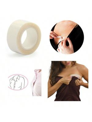 5 Meters/ Roll Waterproof Dress Cloth Tape Double-sided Secret Body Adhesive Breast Bra Strip Safe Transparent Clear Lingerie Ta