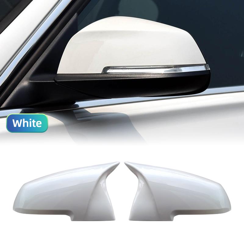 White Rearview Mirror Cap Wing Side Mirror Cover For BMW 1 2 3 3GT 4 X1 E84 M2 I3 Series F20 F21 F22 F23 F30 F31 F32 F33 F34 F80