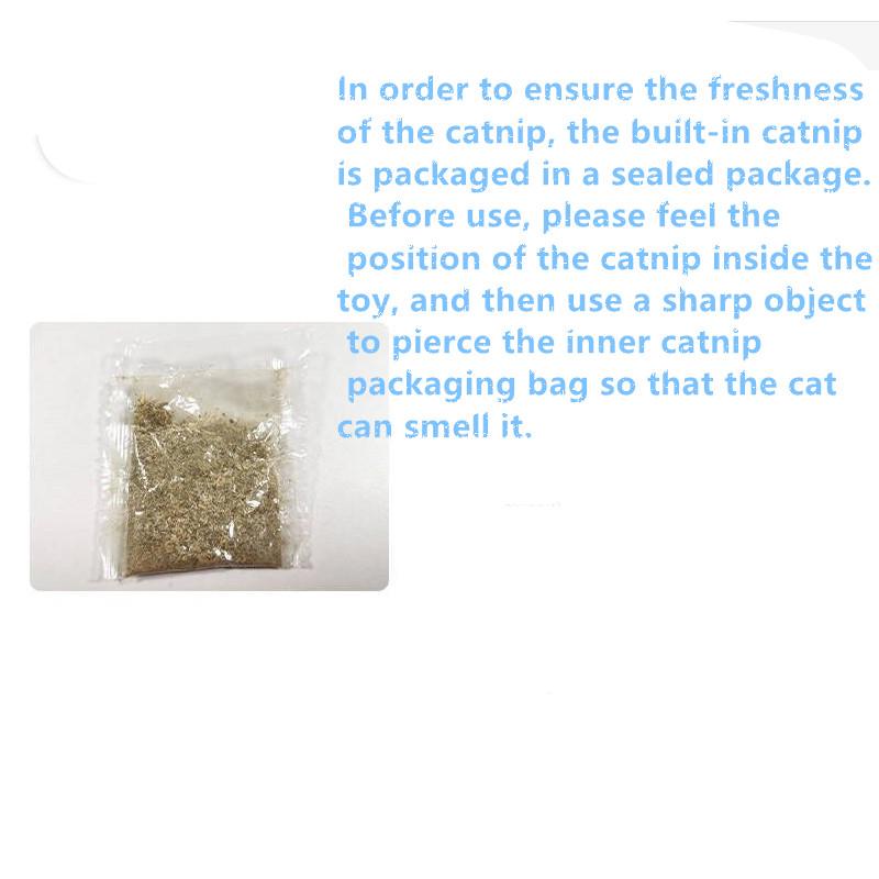 Cute Cat Toys Funny Interactive Plush Cat Toy Mini Teeth Grinding Catnip Toys Kitten Chewing Squeaky Toy Pets Accessories