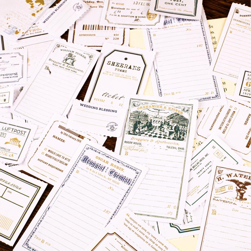 Vintage DIY Cross-Border Sticky Notes for Journaling and Collage