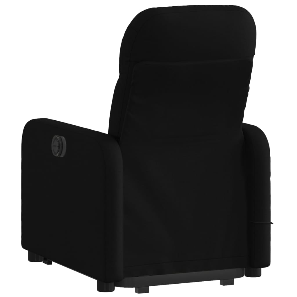 Massage Recliner with Rising Aid Black Fabric