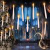 Halloween Decoration Floating LED Candles 10/20PC Flameless Flicker Candle with Magic Wand Remote Control For Christmas Birthday