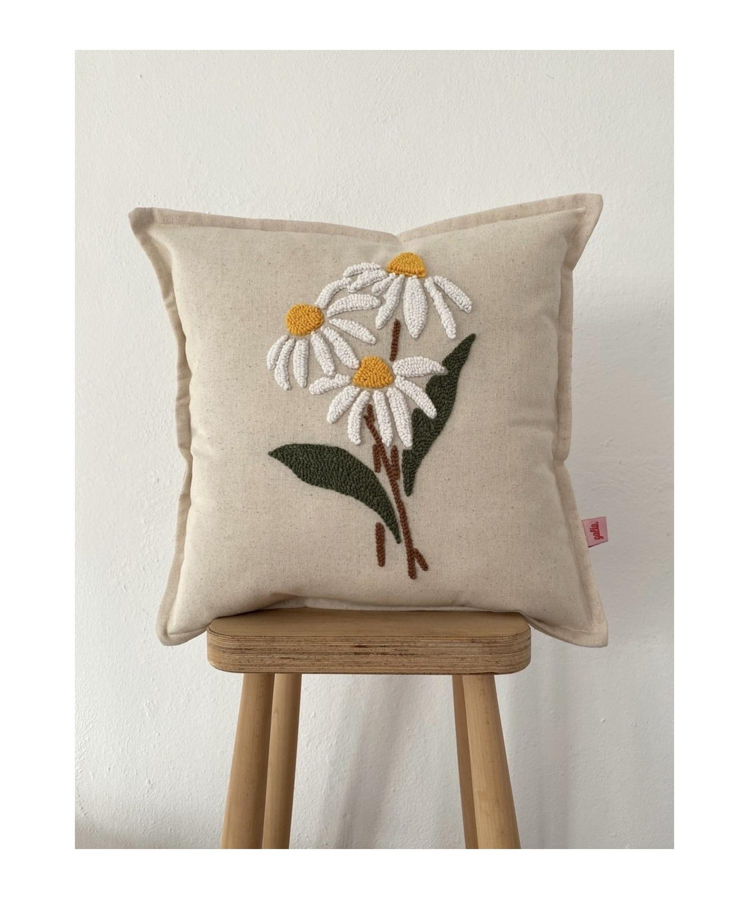 

Льняной чехол для пунша с цветочным рисунком