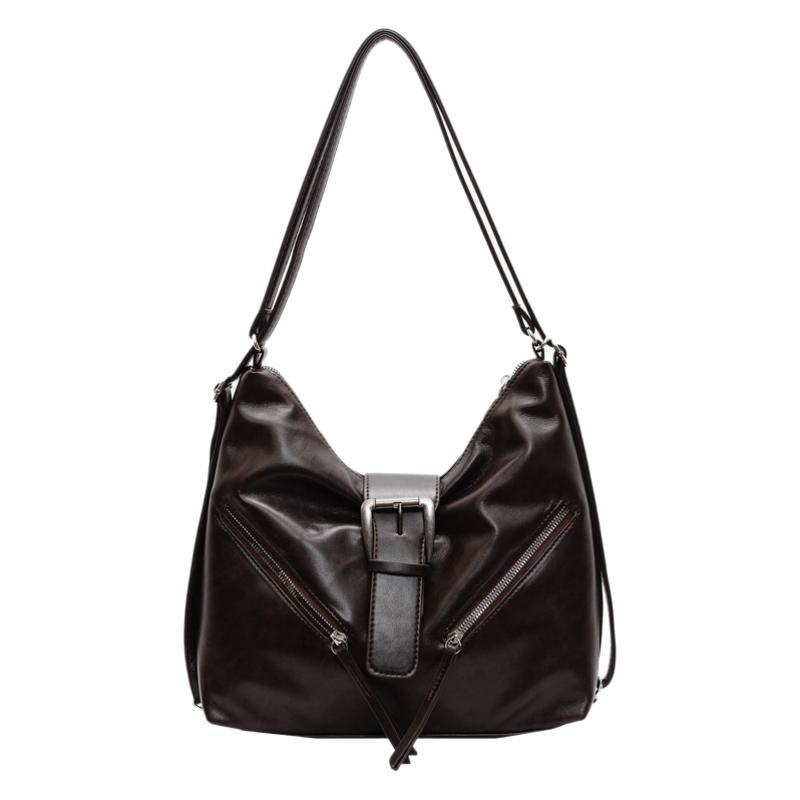 Autumn and Winter Retro Large-capacity Bag Women's 2025 New Fashion Commuter Tote Bag High-end Versatile Shoulder Bag