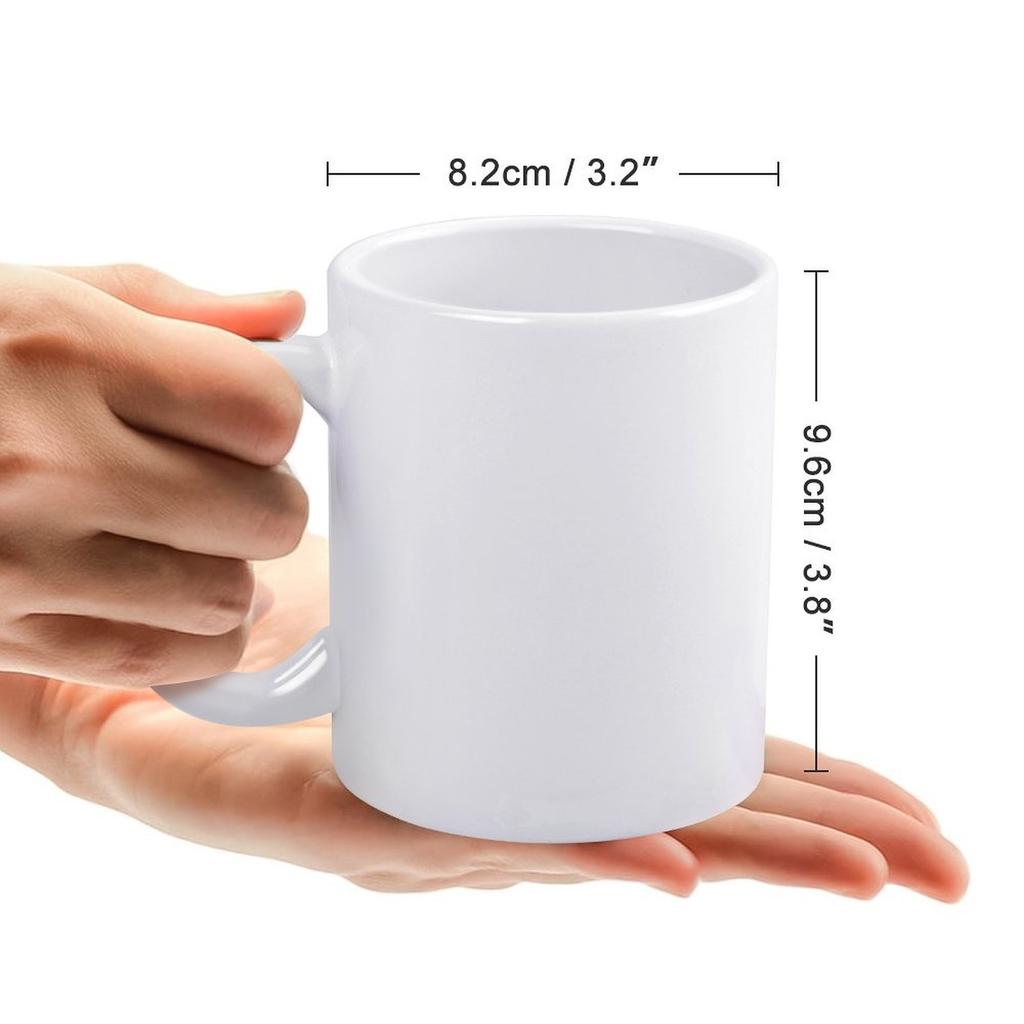 1pc 11oz Double-Sided Printed Ceramic Mug, Funny Everyday Cup for Coffee or Tea, Ideal for Work Desk, Kitchen, Home, Gift for Friends and Family
