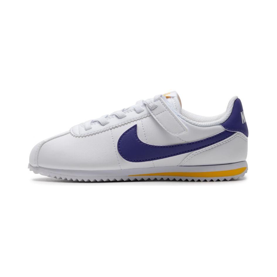(PS) Nike Cortez EasyOn White Varsity Maize Varsity Purple Kids DM0951-105 EU 31