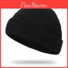 Solid Color Brimless Knitted Warm Hat Men Beanies Winter Autumn Hip Hop Skullcap Street Men Beanie Unisex Melon Cap Women Male