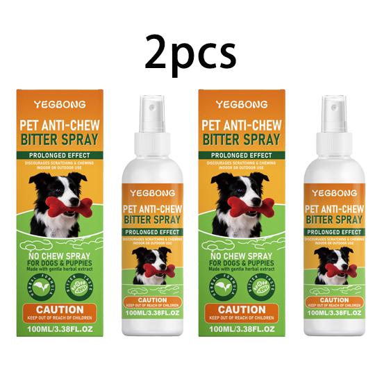 Yegbong pet bitter spray, anti-biting, furniture protection, prevent random biting and licking behavior, guide indoor and outdoor use 100ml