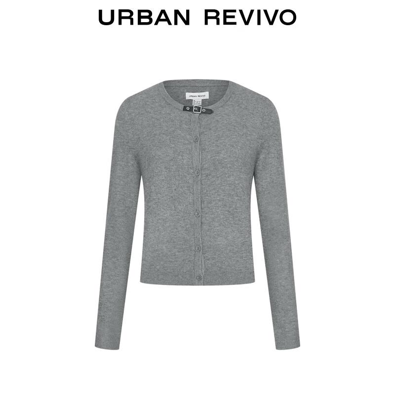 UR Women's Metal Buckle Knitted Cardigan