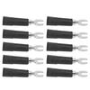 10Pcs/Set Banana Plug Adapter Insulated Fork Spade Wire Connectors U Type Electrical Crimp