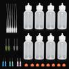 Industrial Dispensing Bottle Set: Washing, Rosin, Water, Pigment Bottles with Needles and Spout Oil Pot