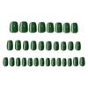 Fashionable Solid-colour High-end Short European-style Green False Nails That Make Your Skin Look Fairer, Ready-to-wear Nail Tips