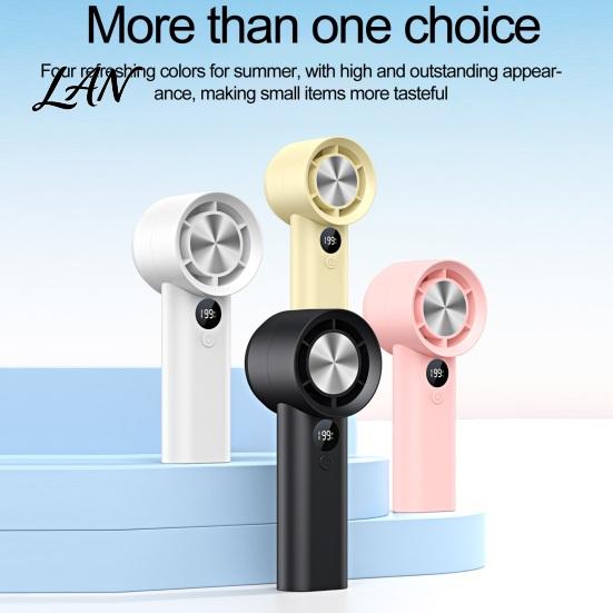 USB Rechargeable Fan Handheld Mini Fan, Portable Cooling with Charging, Quiet Brushless Motor Powerful Airflow for Desk, Outdoor & On-the-Go Use