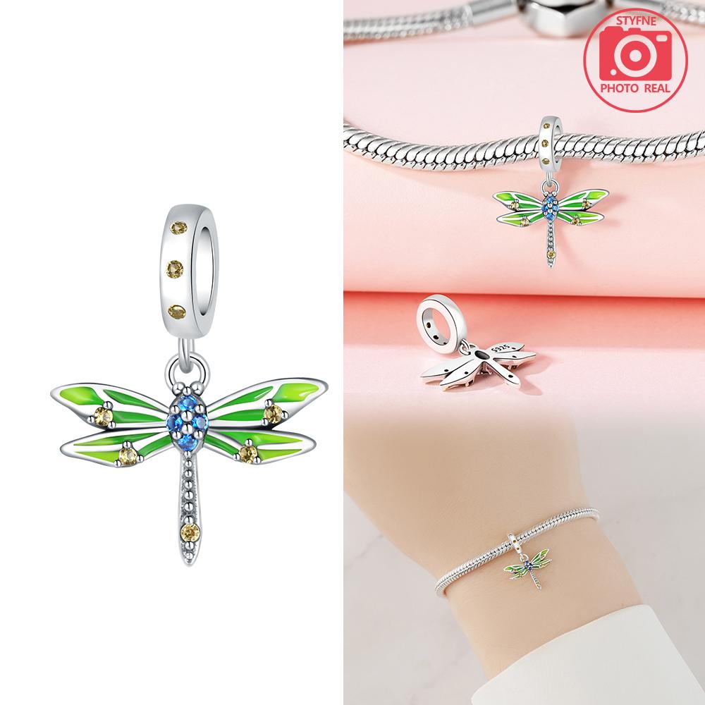 Charms Plata Dragonfly Pendant Copper Plated For Charms Copper Plated Original Bracelet For Jewelry Making
